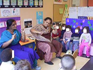 Manisha and Sunanda teach us a song (counting rhyme)